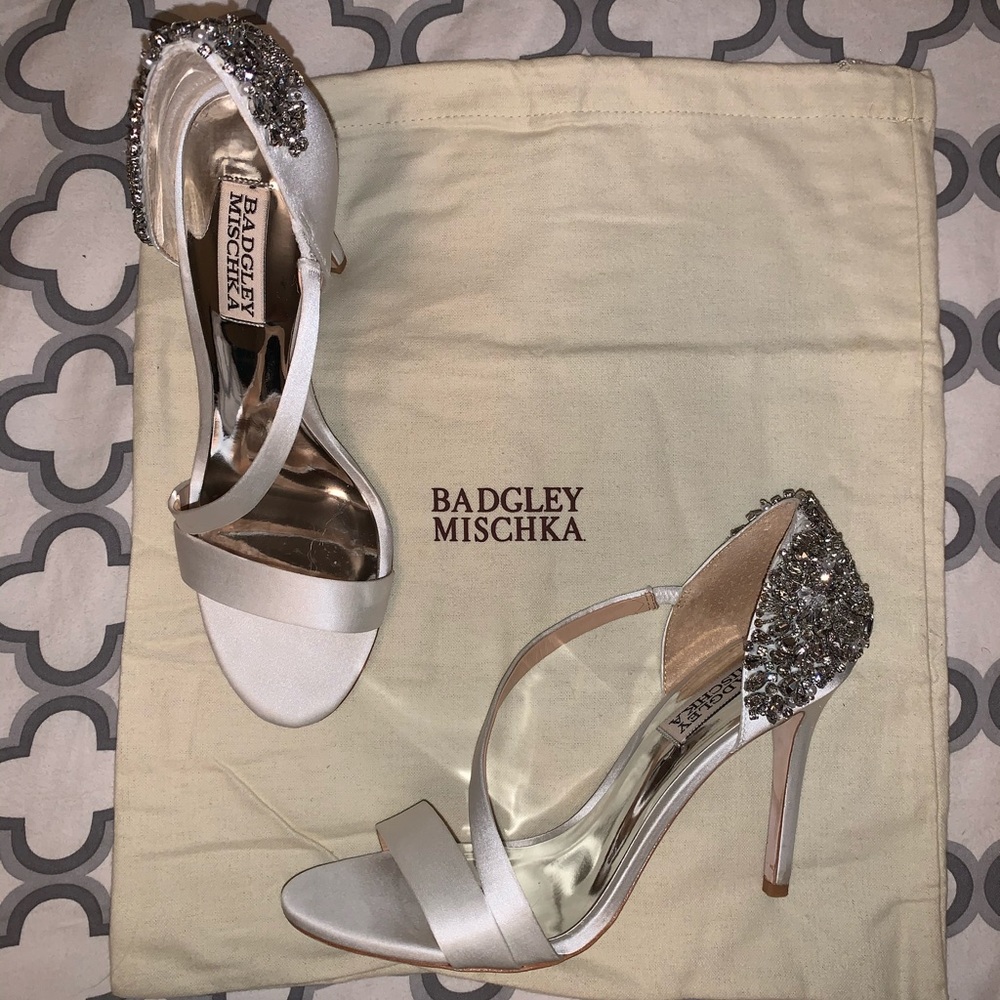 Badgley Mischka Pauline Bridal Heels 3 3/4”